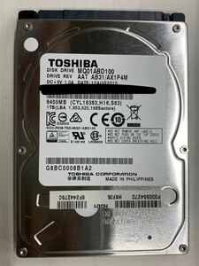 使用時間 1170時間 正常 TOSHIBA MQ01ABD100 1000GB 1TB n20240520-17