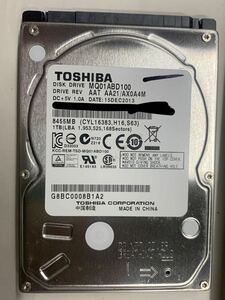 使用時間 2437時間 正常 TOSHIBA MQ01ABD100 1000GB 1TB n20240521-3