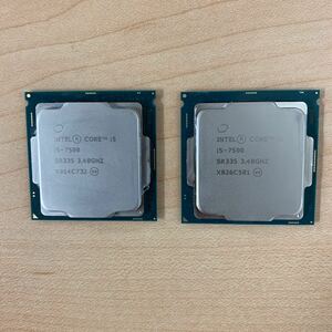 Intel CPU Core i5-7500 3.40GHz / SR335 2個セット