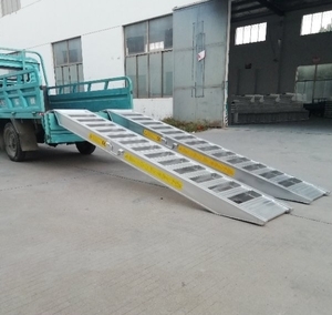 [ new goods immediate payment ] aluminium bridge aluminium ladder 3m 5 ton (2 pcs set ) 20cm Velo type keep hand attaching heavy equipment forklift caterpillar . possibility 5t... board 