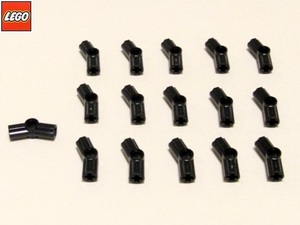 レゴ LEGO パーツ 角度付き十字軸コネクター #3 テクニック（黒）16個 部品 未使用