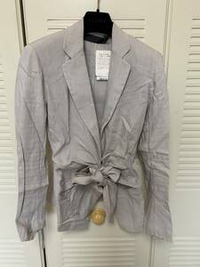 * Donna Karan * tag equipped!! line beautiful!! flax . summer. jacket 2 50 ten thousand ^