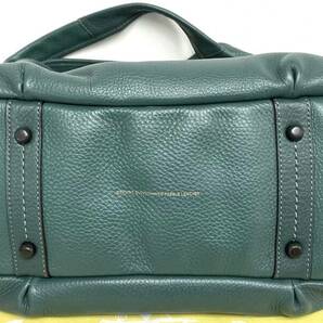 #6024 COACH コーチ 86760 バンディット ホーボー ハンドバッグ ショルダーバッグ レザー グリーン系 ポーチ付 バッグインバッグの画像3