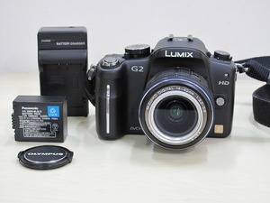  Panasonic LUMIX G2 корпус,M-ZUIKO14-42mm zoom линзы ( фильтр есть ), аккумулятор 2 шт, зарядное устройство,SD карта.