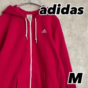 adidas アディダス　ジップアップパーカー　スポーツウェア　ピンク