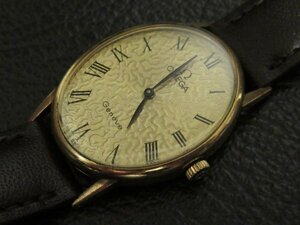 オメガ ジュネーブ OMEGA Genev ゴールド オーバル型 革バンド(社外品) 手巻き 時計 メカニカル ヴィンテージ オールド アンティーク