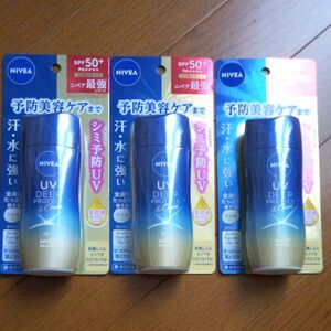 【火、水曜限定】ニベアUV ディープ プロテクト＆ケア ジェル SPF50＋PA＋＋＋＋ 80g３つ