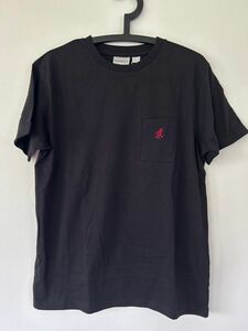 新品gramicciグラミチ半袖ロゴTシャツ/ポケット/ ブラック