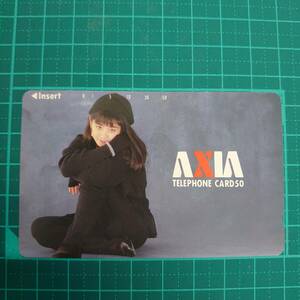 ＃3921E【未使用　テレカ　５０度　斉藤由貴/YUKI SAITO　AXIA/アクシア　美品　保管品】