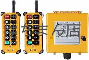 ワイヤレスリモコン クレーンコントローラー IP65防水 工業用 無線 12機能ボタン F23-BB 発信機＊2＋受信機＊1 (12V)