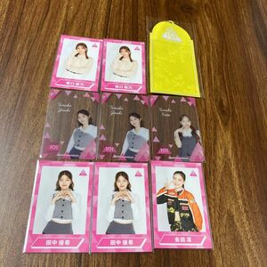 田中優希　会田凛　坂口梨乃　田中琴　クリアカード　チェキ風カード　チェキホルダー