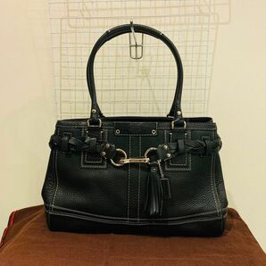 【美品】 COACH コーチ トートバッグ ハンドバッグ レザー　高品質