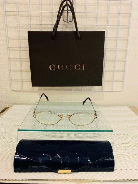 【美品】GUCCI グッチ　度入りメガネ　男女兼用　近眼？