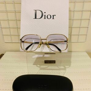 【美品】Christian Dior ディオール　色付きメガネ　サングラス　 少し度入り　近視？　軽め