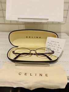 【ケース付き美品】CELINE セリーヌ メガネ 度入り 眼鏡　軽い老眼　遠眼　レディース