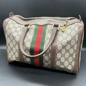 ☆１円～☆GUCCI シェリーライン ミニボストンバッグ ハンドバッグ GG柄 オールドグッチ☆の画像1