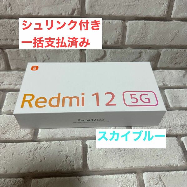 Xiaomi Redmi 12 5G XIG03 4G+128G au [スカイブルー] simフリー 1