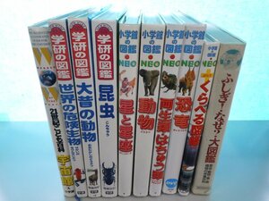 [ illustrated reference book ]{ together 10 point set } Shogakukan Inc.. illustrated reference book NEO/.... illustrated reference book / Gakken. illustrated reference book / insect / dinosaur / large former times animal / world. dangerous living thing other 