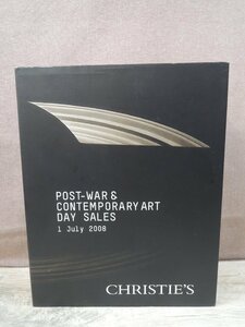 【古書:洋書】CHRISTIE'S クリスティーズ オークションカタログ POST-WAR & CONTEMPORARY ART DAY SALES 2008