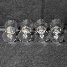 【18907】Baccarat バカラ グラス 4客 セット 彫刻 クリスタル ワイン シャンパン 食器 ブランド ヴィンテージ アンティーク 希少 レア_画像4