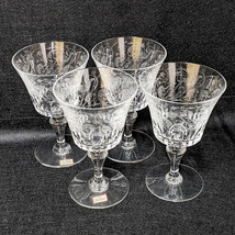 【18907】Baccarat バカラ グラス 4客 セット 彫刻 クリスタル ワイン シャンパン 食器 ブランド ヴィンテージ アンティーク 希少 レア_画像2