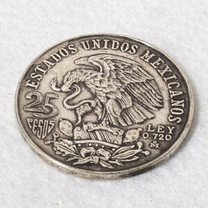 【18929】貴重 1968年 メキシコオリンピック記念 25ペソ銀貨 硬貨 コレクション アンティーク 整理品 ミリタリー 貴重 人気 コイン メダル