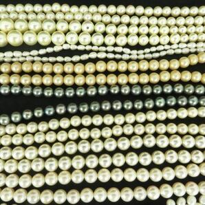 アクセサリー まとめ ネックレス ブレスレット 真珠 淡水パール 貝パール 銀製金具 シルバー ゴールド金具 装飾品 50本セットの画像9