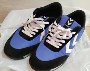 【中古】hummel [ヒュンメル][メンズ] STADION スタディオン HM212969-2431 BLACK/BLUE 27㎝