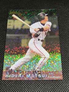 2001 カルビー 2000 TITLE HOLDER 本塁打王 HIDEKI MATSUI 松井秀喜