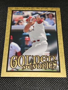 1999 FLEER TRADITION GOLDEN MEMORIES MARK McGWIRE マーク・マグワイア