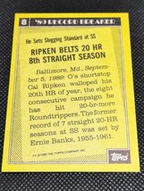 1990 Topps 89'RECORD BREAKER CAL RIPKEN JR. カル・リプケン_画像2