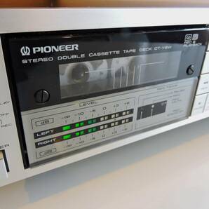 80s PIONEER ダブル・カセットデッキ CT-Y8W 整備済み 動作正常 美品 ピッチコントロール/選曲機能 フルロジック 1982年の画像4