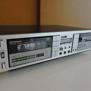 80s PIONEER ダブル・カセットデッキ CT-Y8W 整備済み 動作正常 美品 ピッチコントロール/選曲機能 フルロジック 1982年の画像1