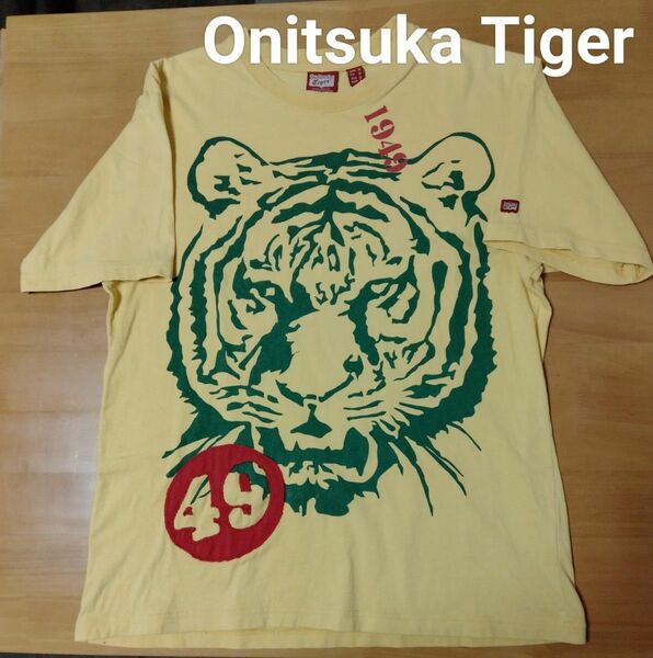【No605】●Onitsuka Tiger オニツカタイガー Tシャツ L
