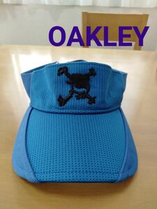 【№601】美品 OAKLEY オークリー サンバイザー ゴルフ スカル