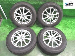 ★SR 15×6J 53 5穴 114.3 ヨコハマ ブルーアース 205/65R15 2021年★4本セット タイヤホイール 社外アルミ 夏タイヤ★