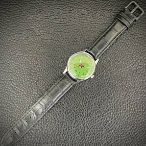 ◆激熱人気◆ 美品 ORIS オリス 1970'S ヴィンテージ 腕時計 メンズ手巻き アンティーク スイス 文字盤グリーン&ドット11の画像6