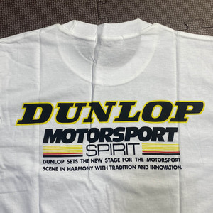 DUNLOP MOTORSPORT　ダンロップ モータースポーツ　Tシャツ　 ホワイト　Mサイズ　綿100％　新品・未使用