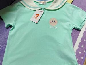 星のカービィ セーラー 衿付き 半袖Tシャツ ミントグリーン サイズ100 バンダイ キッズ ベビーレディス 