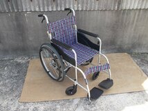 TS-24-0502-09　　自走式車椅子　ノーパンク　日進医療器　NEOシリーズ　NEO-1_画像3