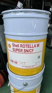 シェル 4サイクルガソリン エンジンオイル シェルロテラWオイル shell ペール缶 SN/CF 5W-30