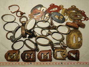  battle sward. parts. various. personal equipment.. sword . sword fittings netsuke armor 