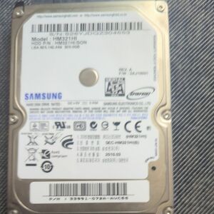 サムスン Samsung☆2.5インチHDD(ハードディスク)☆320GB SATA150 5400rpm☆HM16HJI☆中古品