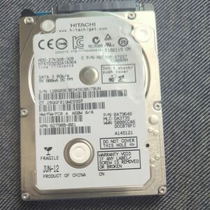 中古 Hitachi 320GB 2.5インチ 外付けHDD 厚7mmマウント済み