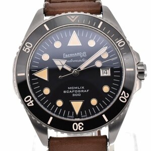 △ エベラール EBERHARD 41034.VSCP スカフォグラフ300 デイト 自動巻き メンズ 美品 箱・保証書付き G#128415