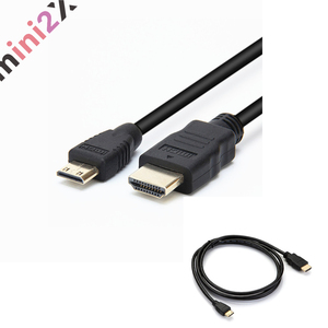 【 miniHDMI to HDMI 】 変換 ケーブル アダプタ 金メッキ仕様 1.5メートル 1.5m 1080p対応 スマートフォン