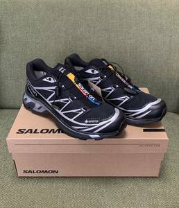 27.0cm Salomon XT-6 GORE-TEX Black Footwear Silver サロモン GTX ゴア テックス トレイル ブラック シルバー 27cm L47450600