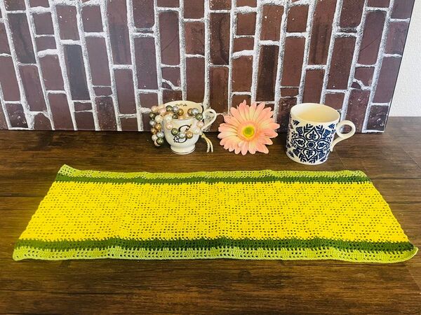 ハンドメイド レース編み ドイリー