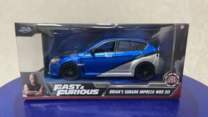  new goods 1/24 Jada toys FAST&FURIOUS The Fast and The Furious Brian's Subaru Impreza WRX STI w25×H 11×D13