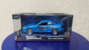 新品 1/24 Jada toys FAST&FURIOUS ワイルドスピード　 Mia's Acura INTEGRA type R w25×H 11×D13 